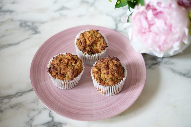 Breakfast muffin upgrade!  A super nutritious and portable start to your day: gluten free, and refined sugar free muffins with extra lean protein and hidden vegetables.